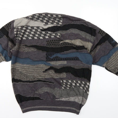 Pierre Sangan Mens Multicoloured   Pullover Jumper Size 2XL