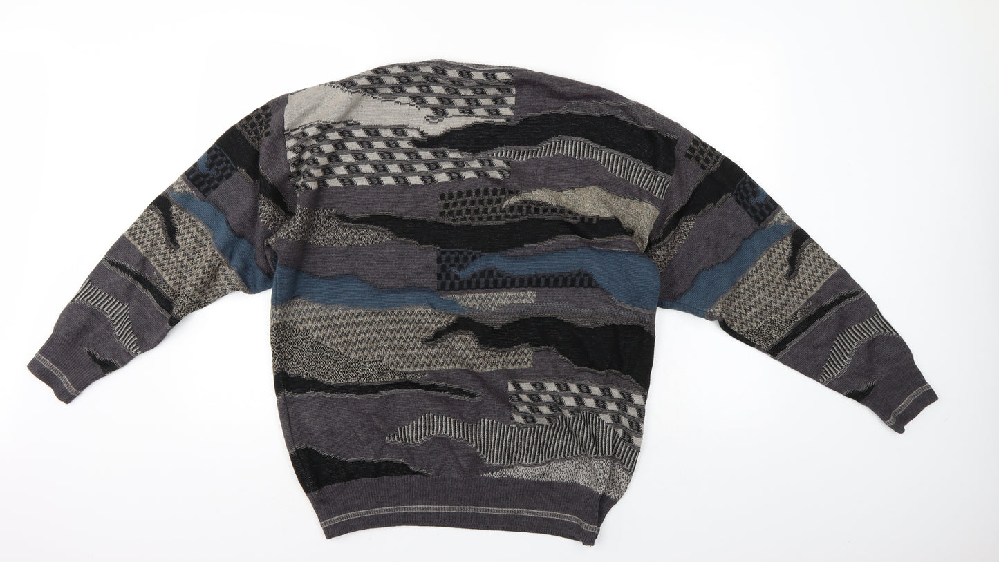 Pierre Sangan Mens Multicoloured   Pullover Jumper Size 2XL