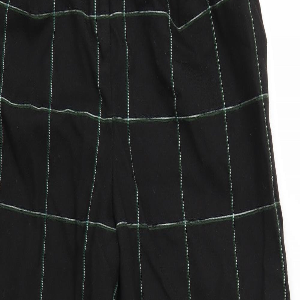 Top Shop Womens Black Check  Trousers  Size 6 L24 in