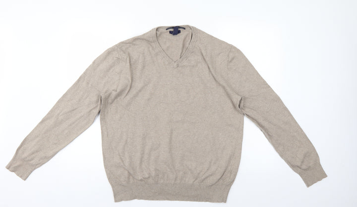 Gap Mens Beige Pullover Jumper Size L