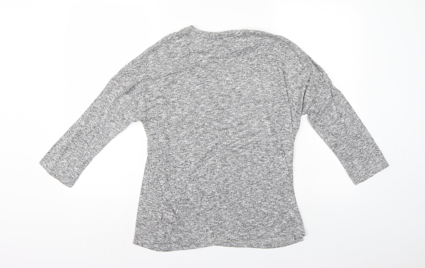 TU Womens Grey Floral  Pullover Jumper Size 12