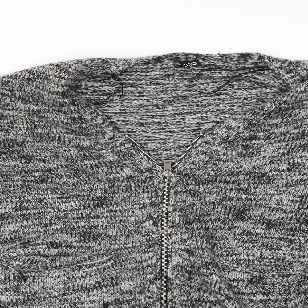 Divided Womens Grey   Cardigan Jumper Size M