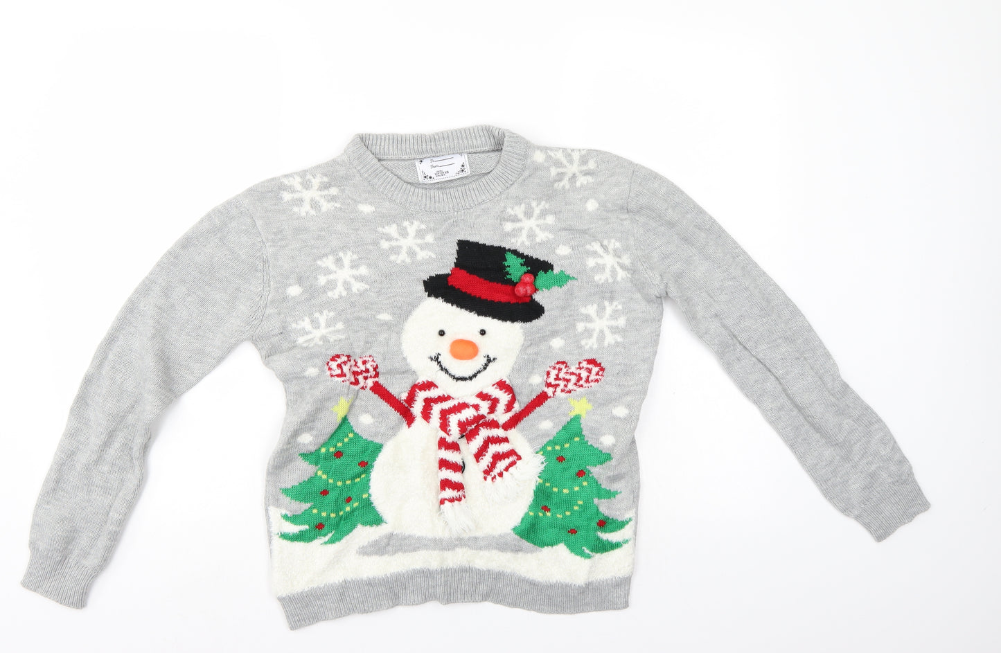 Atmosphere Womens Grey   Pullover Jumper Size XS  - Christmas jumper