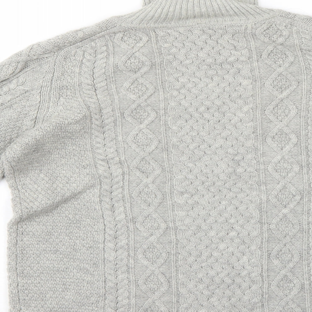 Preworn Mens Grey Argyle/Diamond  Pullover Jumper Size M