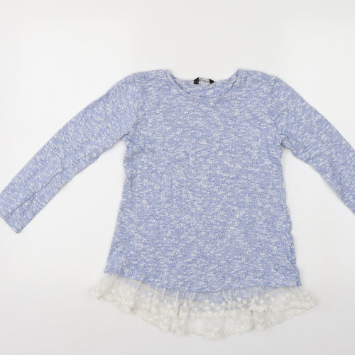 George Girls Blue   Tunic Blouse Size 10-11 Years