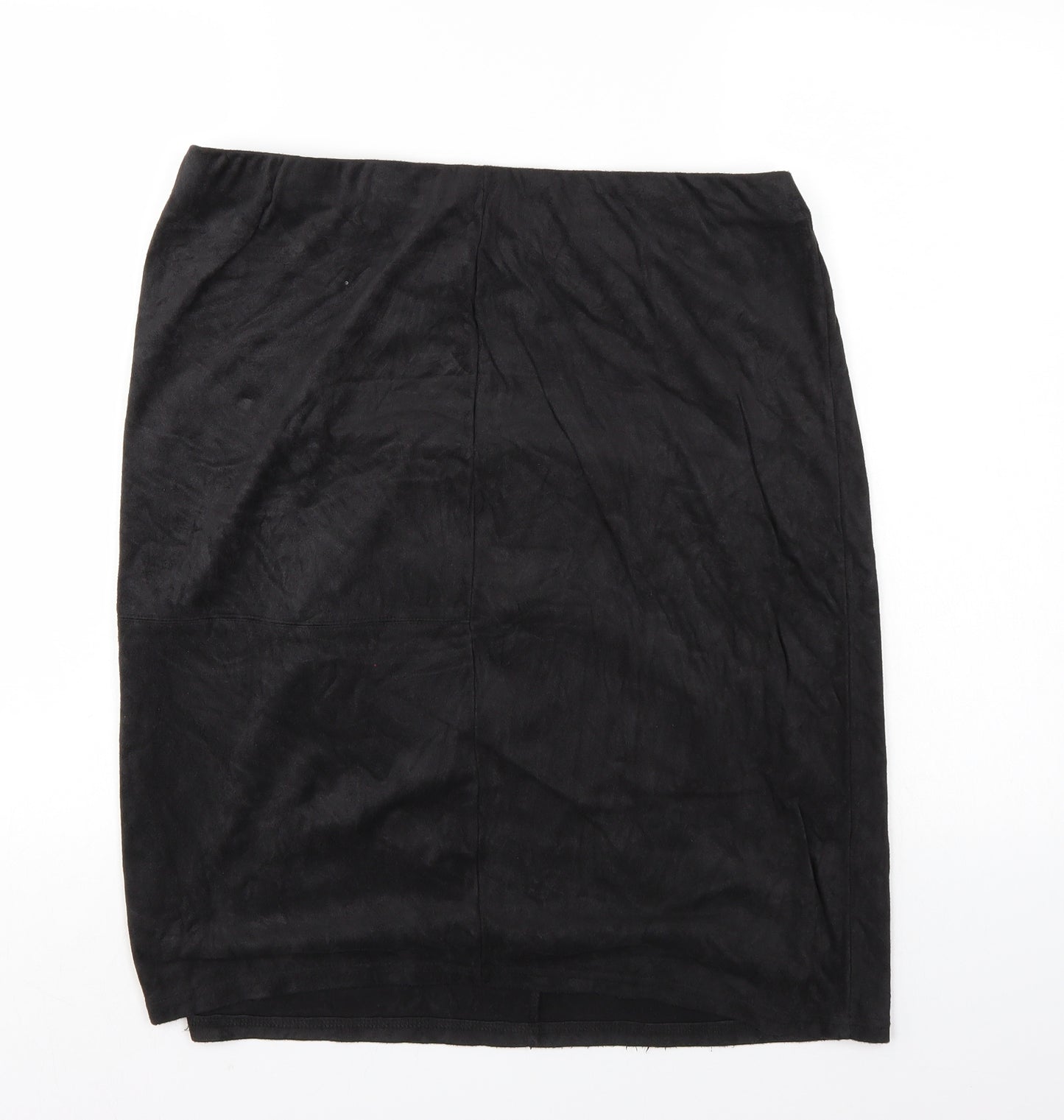 Preworn Womens Black   A-Line Skirt