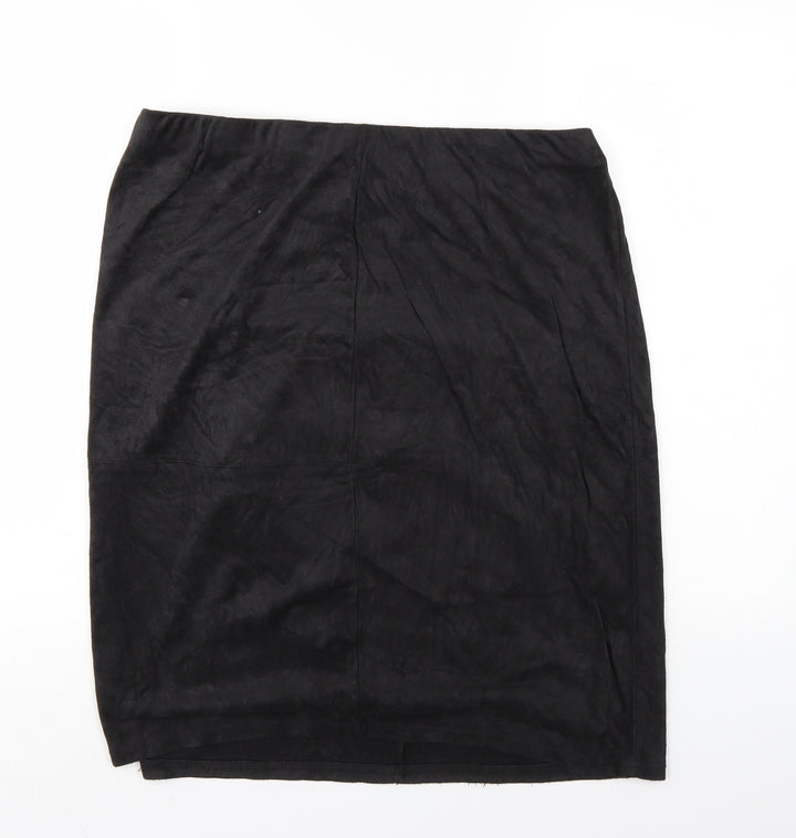 Preworn Womens Black   A-Line Skirt