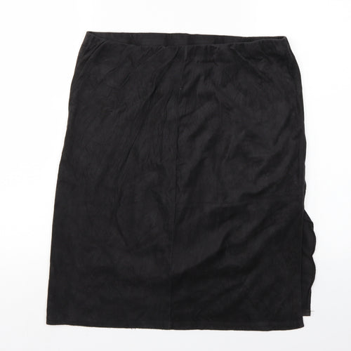 Preworn Womens Black   A-Line Skirt