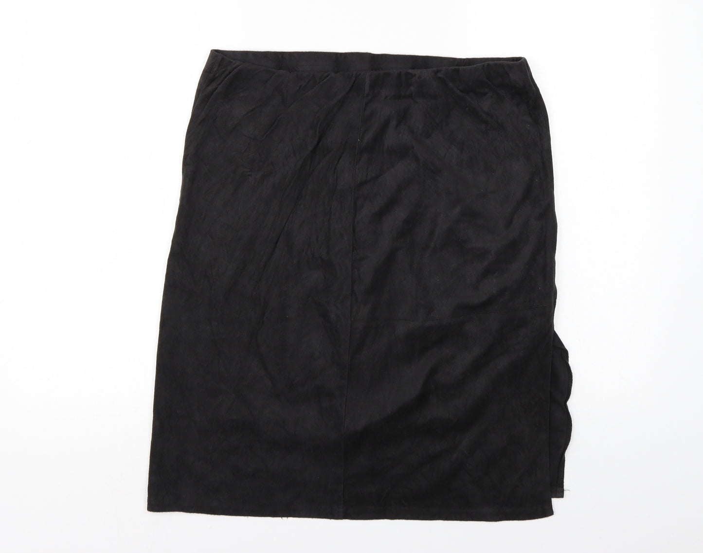 Preworn Womens Black   A-Line Skirt