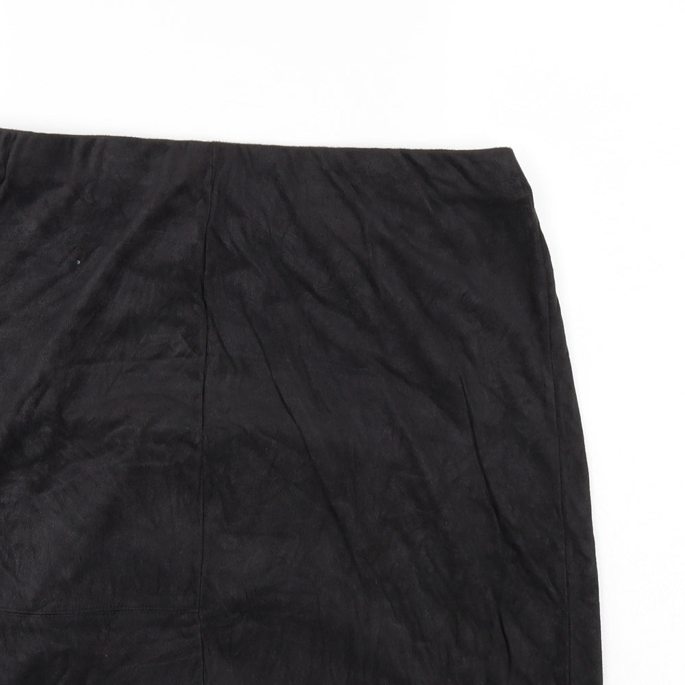 Preworn Womens Black   A-Line Skirt