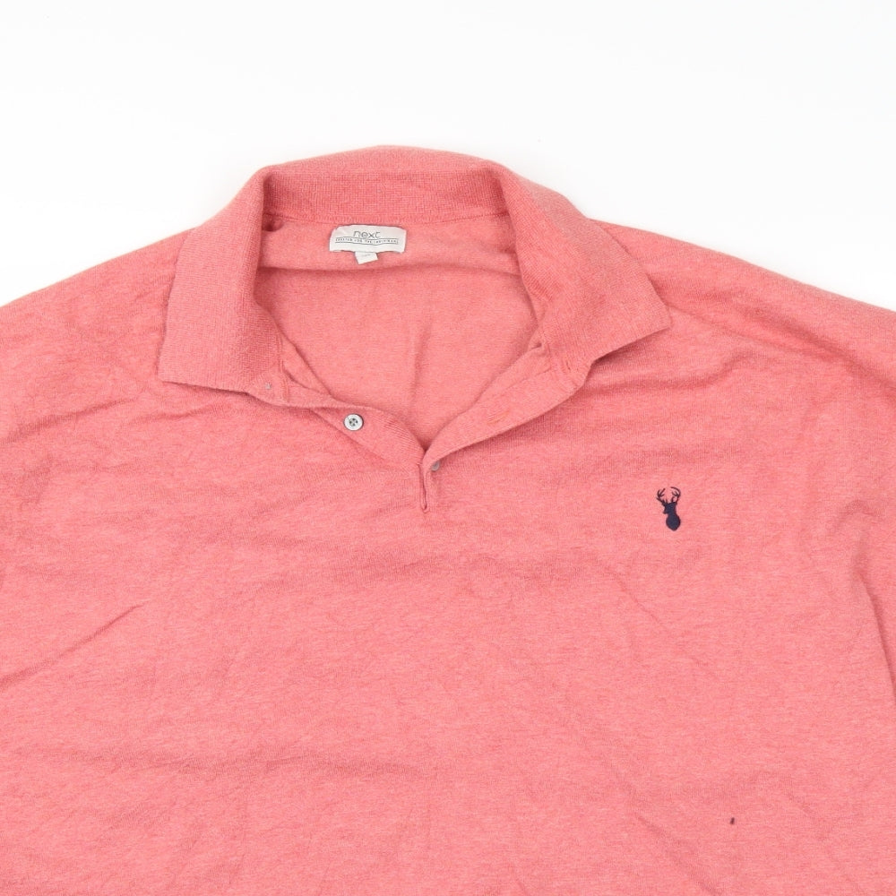 NEXT Mens Pink    Polo Size 3XL