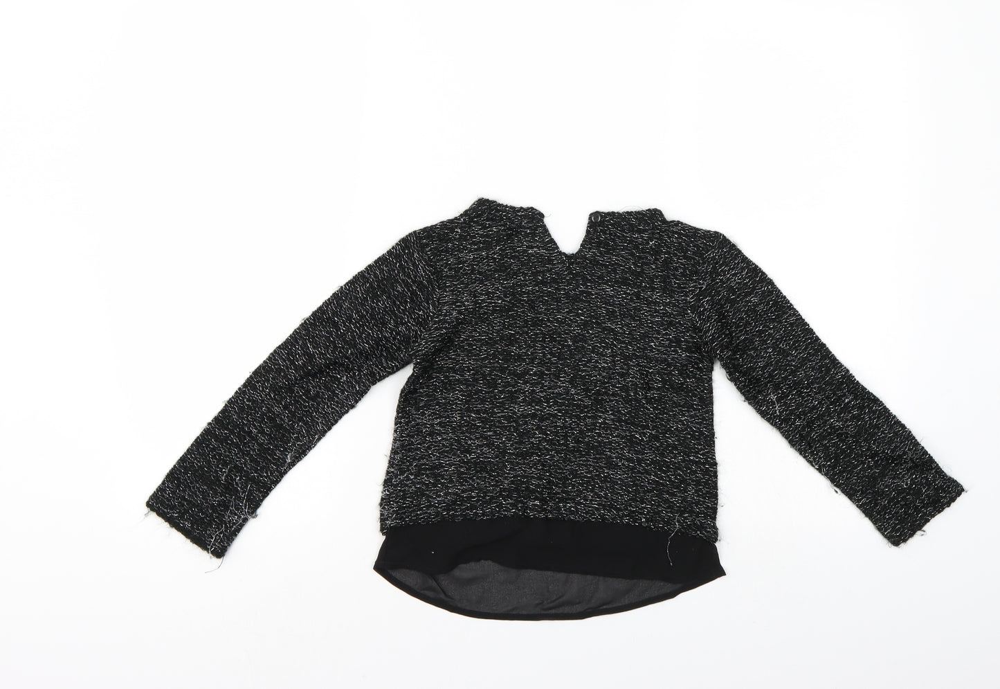 Primark Girls Black   Pullover Jumper Size 6-7 Years