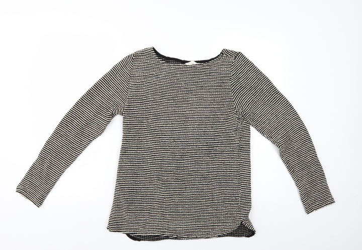 H&M Womens Multicoloured Striped Pullover Jumper Size M
