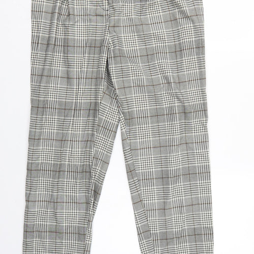 Divided Womens Multicoloured Check  Trousers  Size 12 L25 in
