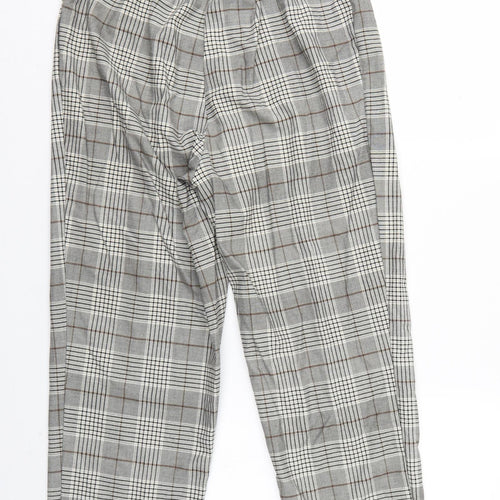 Divided Womens Multicoloured Check  Trousers  Size 12 L25 in