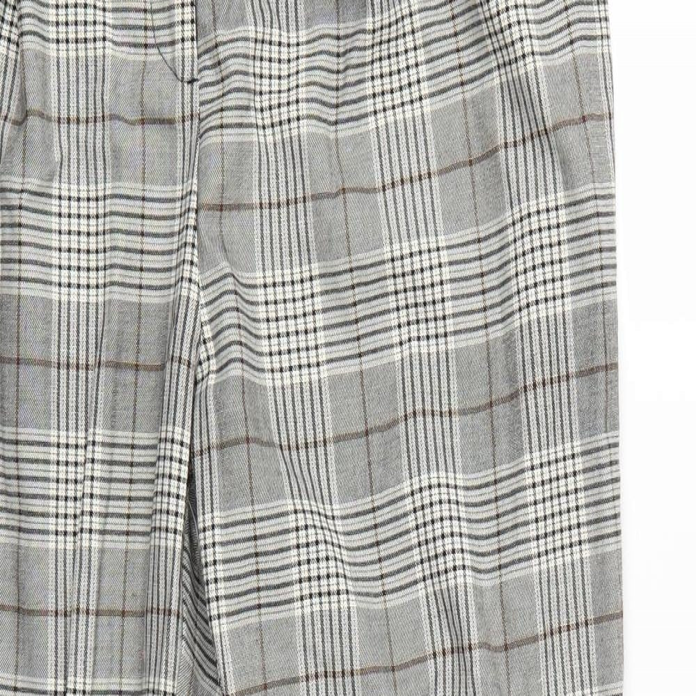 Divided Womens Multicoloured Check  Trousers  Size 12 L25 in
