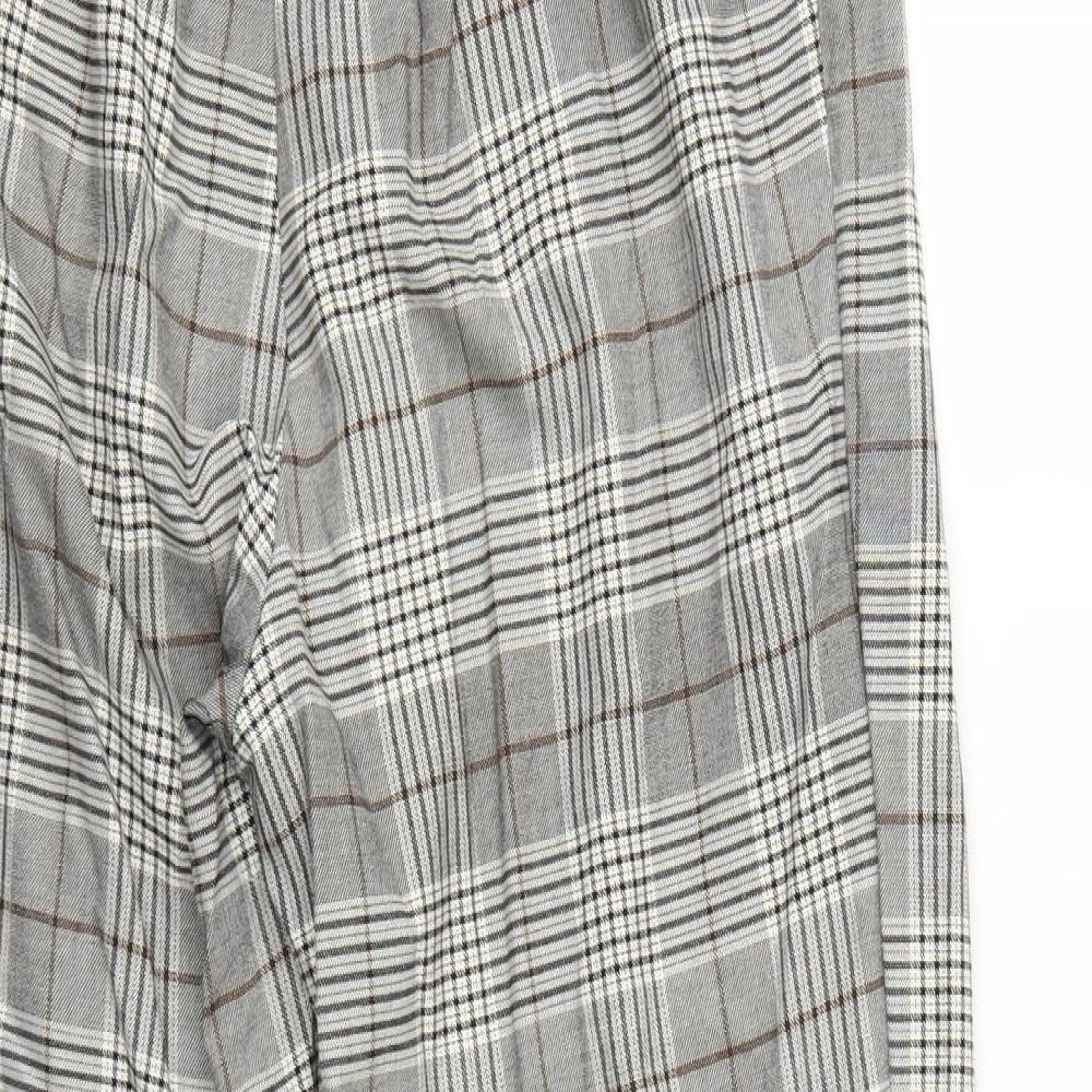 Divided Womens Multicoloured Check  Trousers  Size 12 L25 in