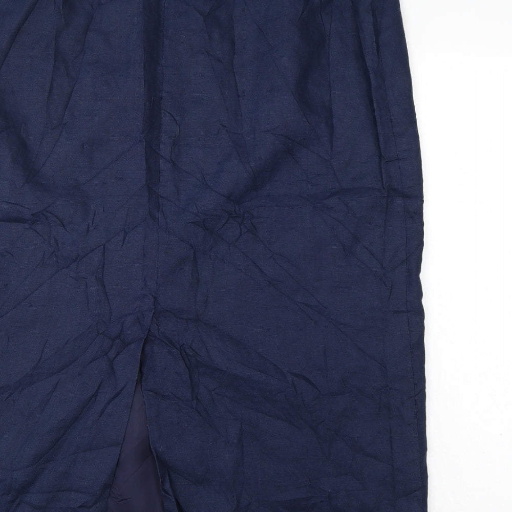 EAST Womens Blue   A-Line Skirt Size 16
