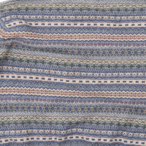 F&F Mens Multicoloured Geometric  Pullover Jumper Size S