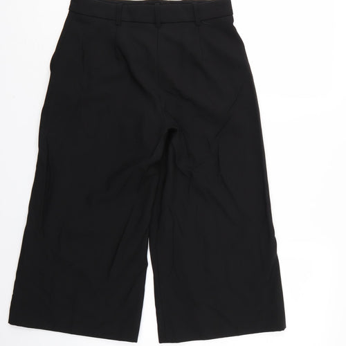 Zara Womens Black   Cropped Trousers Size XS L20 in