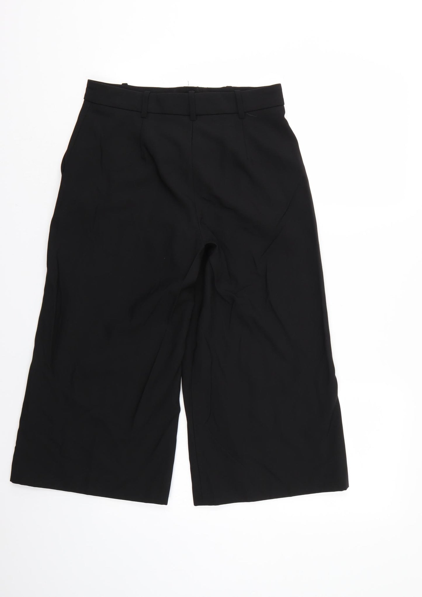 Zara Womens Black   Cropped Trousers Size XS L20 in