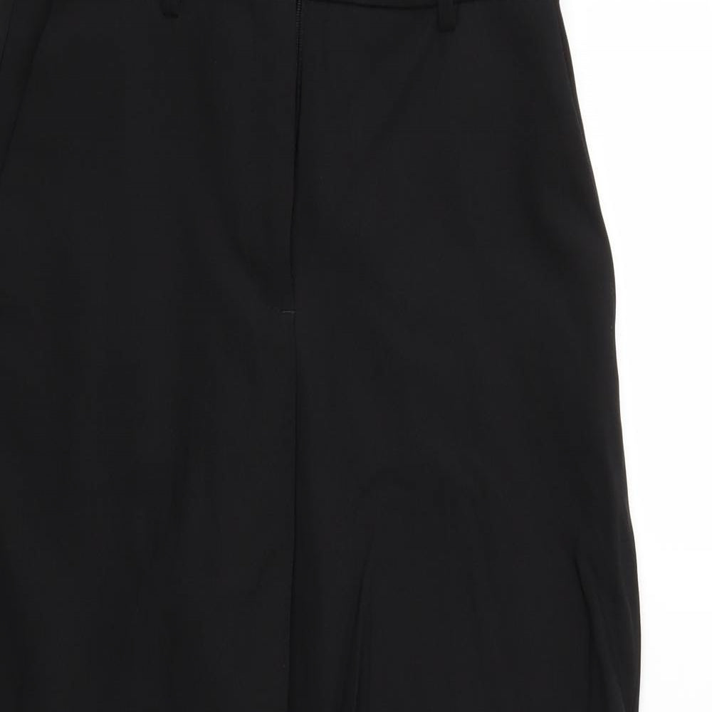 Zara Womens Black   Cropped Trousers Size XS L20 in