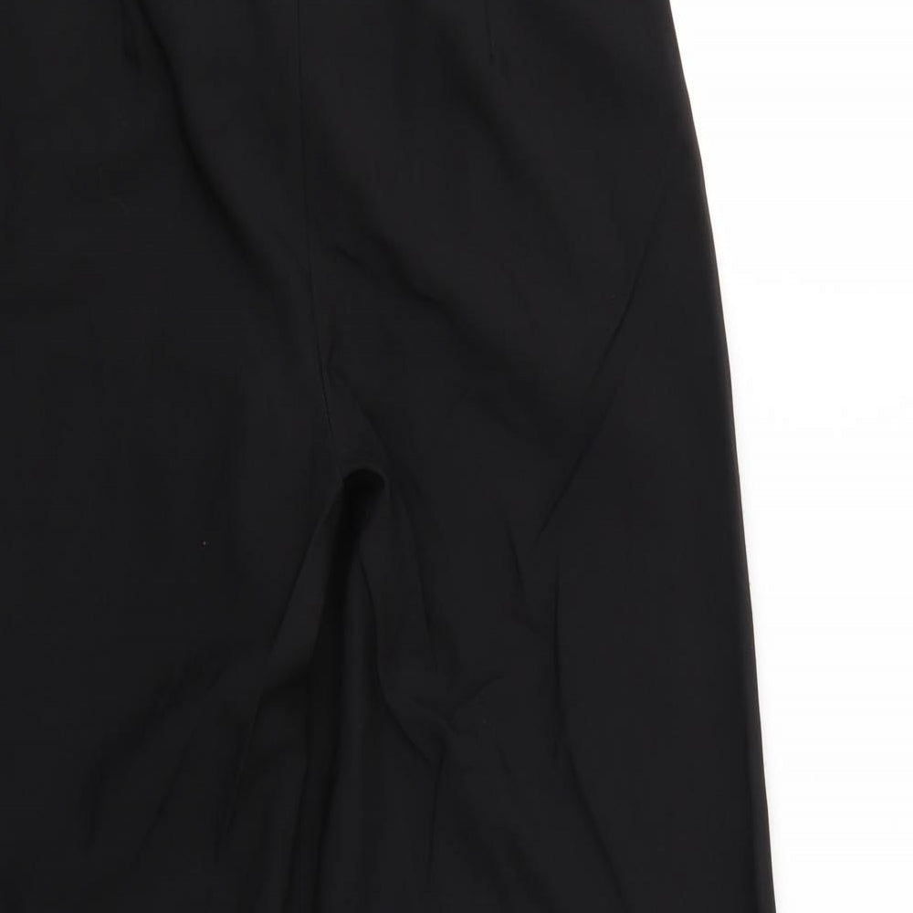 Zara Womens Black   Cropped Trousers Size XS L20 in