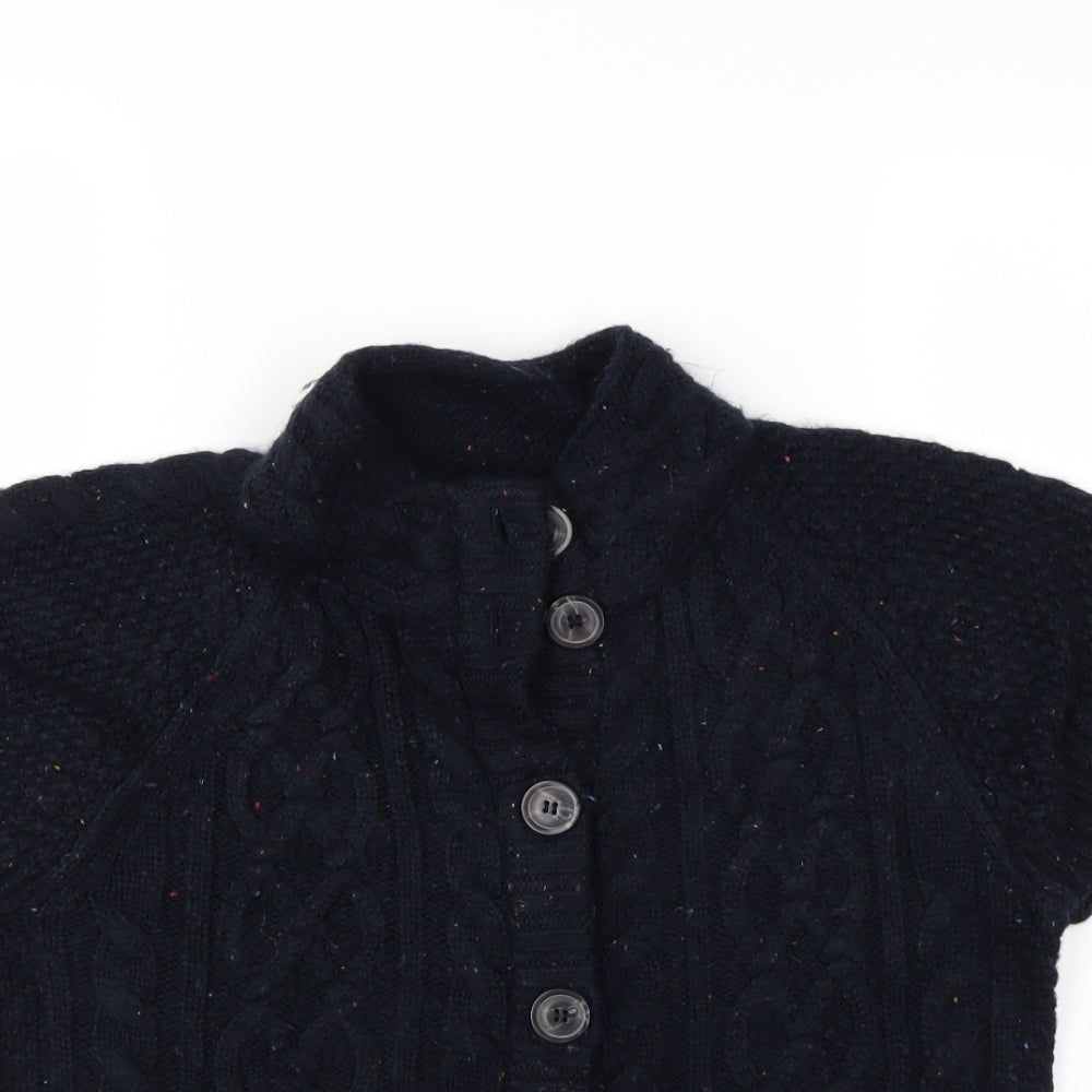 country rose Womens Blue Argyle/Diamond  Cardigan Jumper