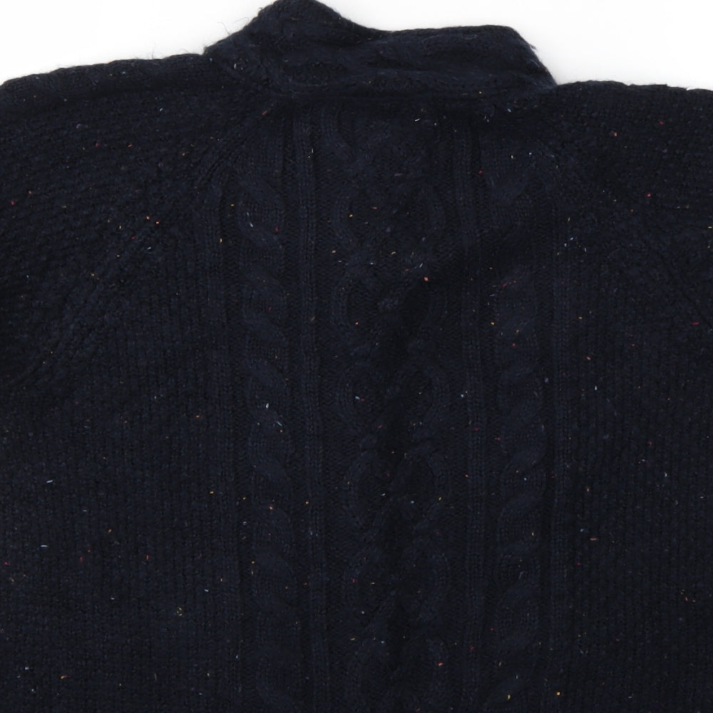 country rose Womens Blue Argyle/Diamond  Cardigan Jumper