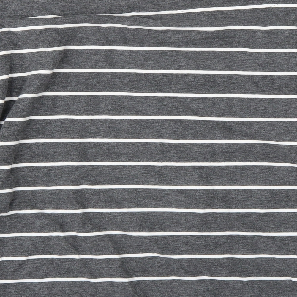 NEXT Womens Grey Striped  Pullover Sweatshirt Size 12