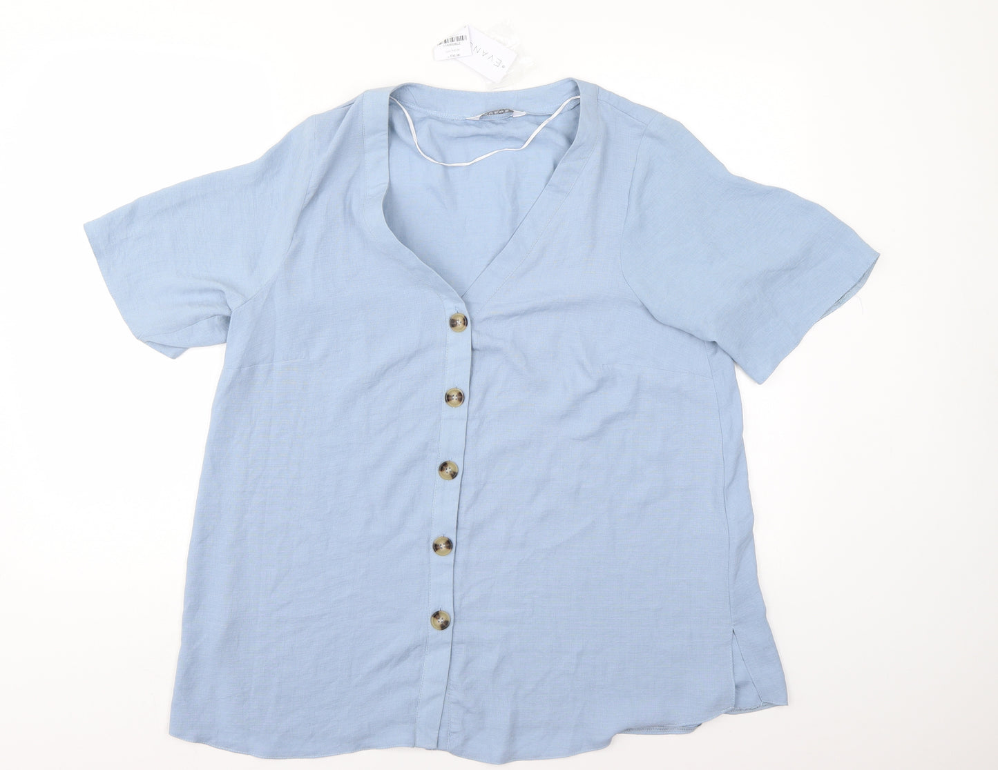 Evans Womens Blue   Basic Blouse Size 18