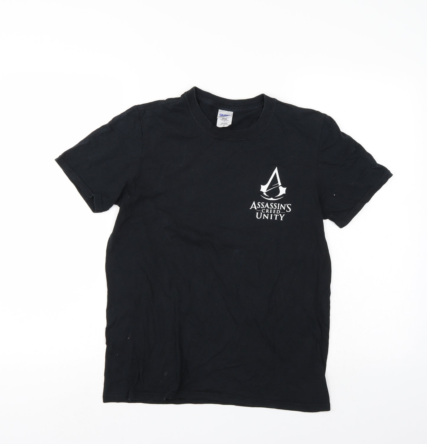 Gildan Mens Black    T-Shirt Size S