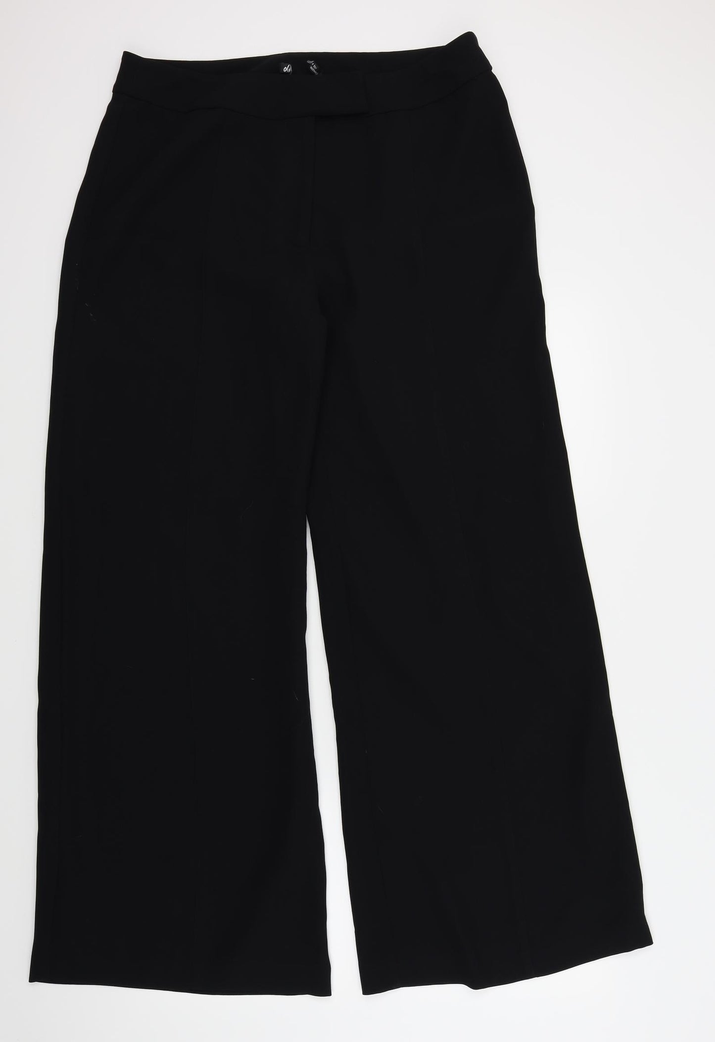 Preworn Womens Black   Trousers  Size 16 L31 in