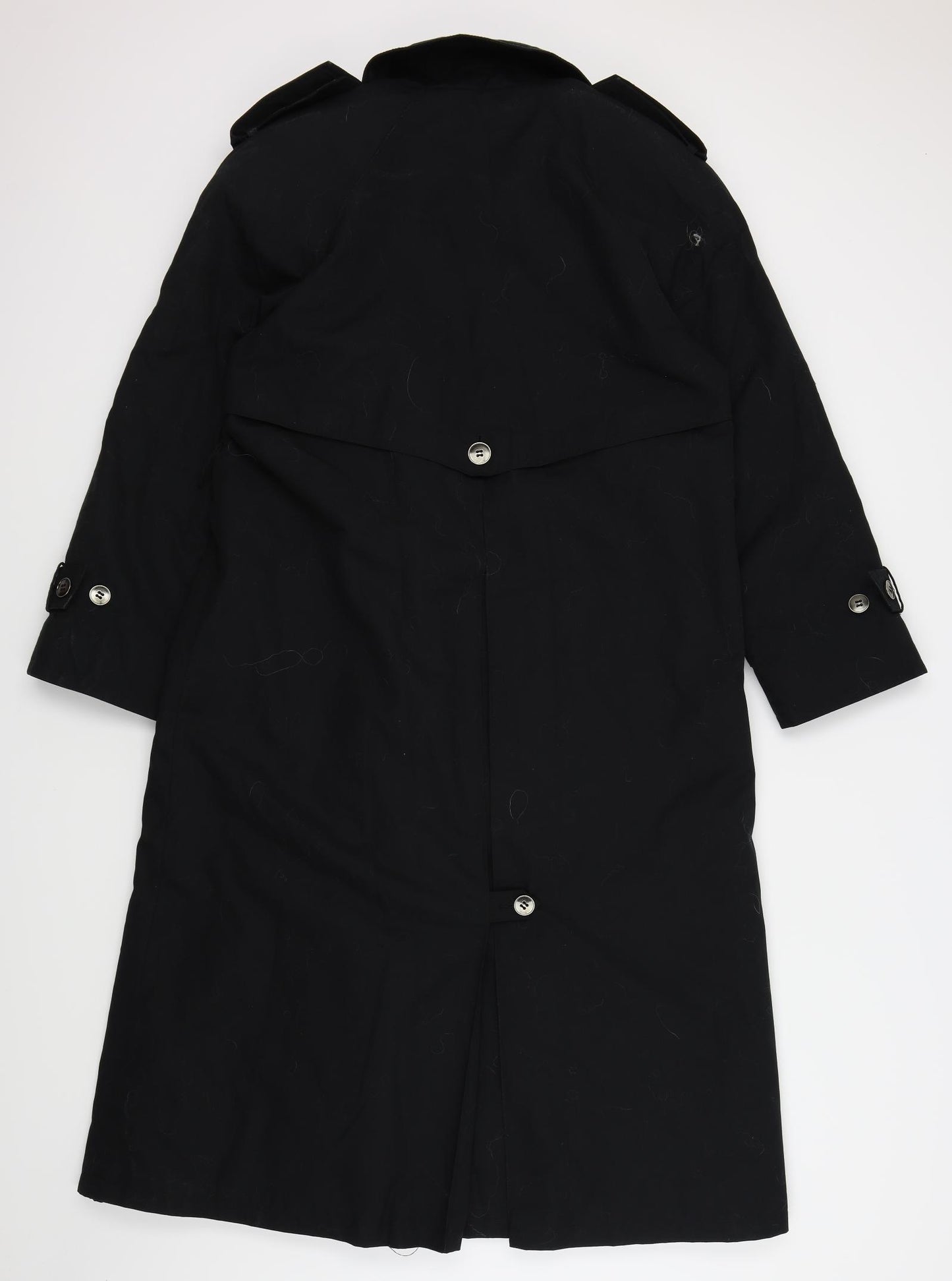 Preworn Womens Black   Overcoat Coat Size 12