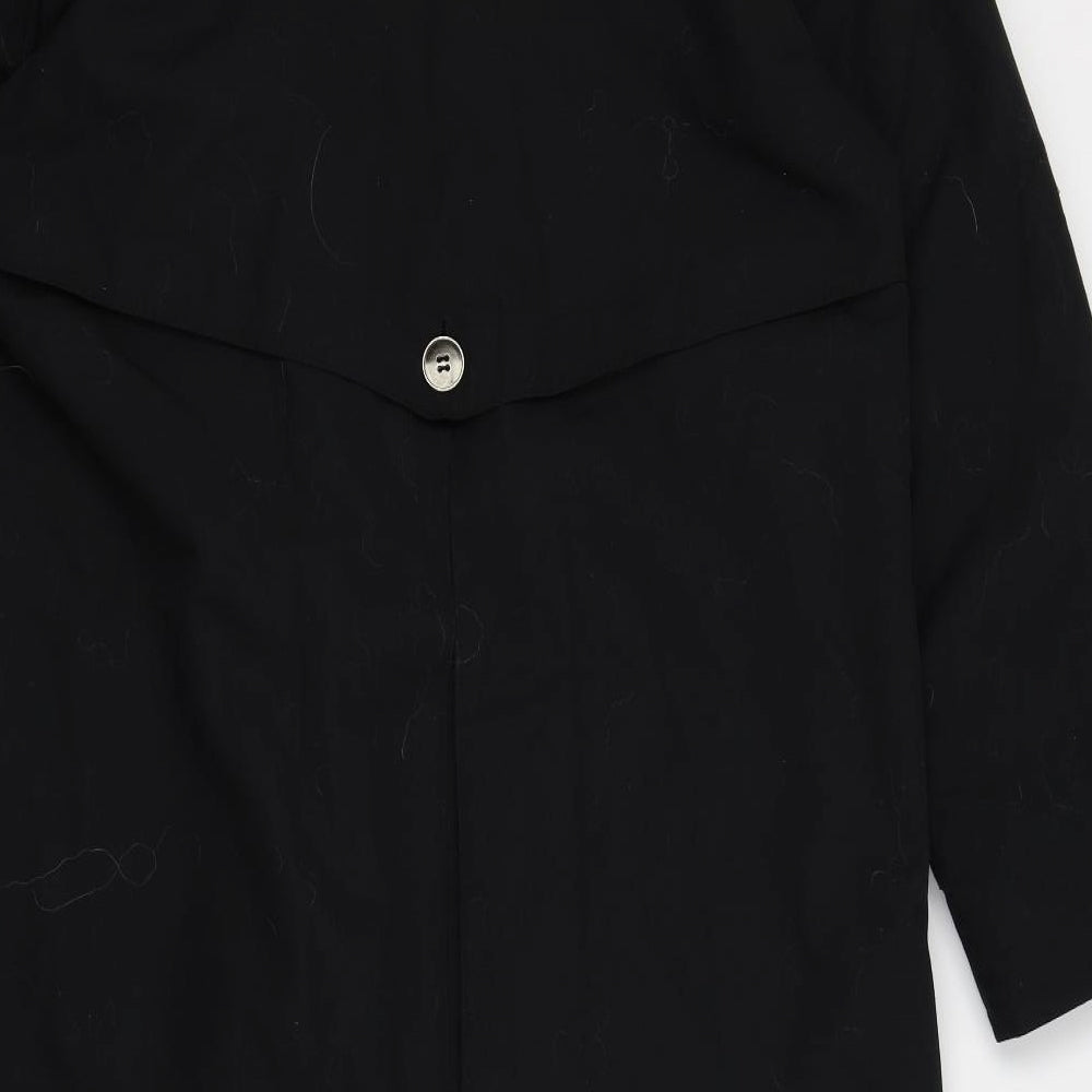 Preworn Womens Black   Overcoat Coat Size 12