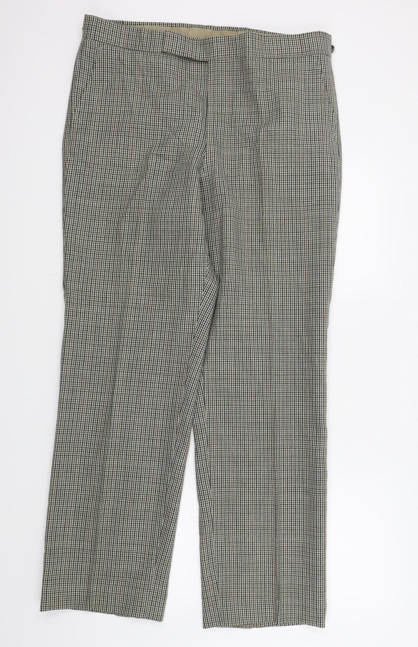 Preworn Womens Brown Check  Trousers  Size 20 L31 in