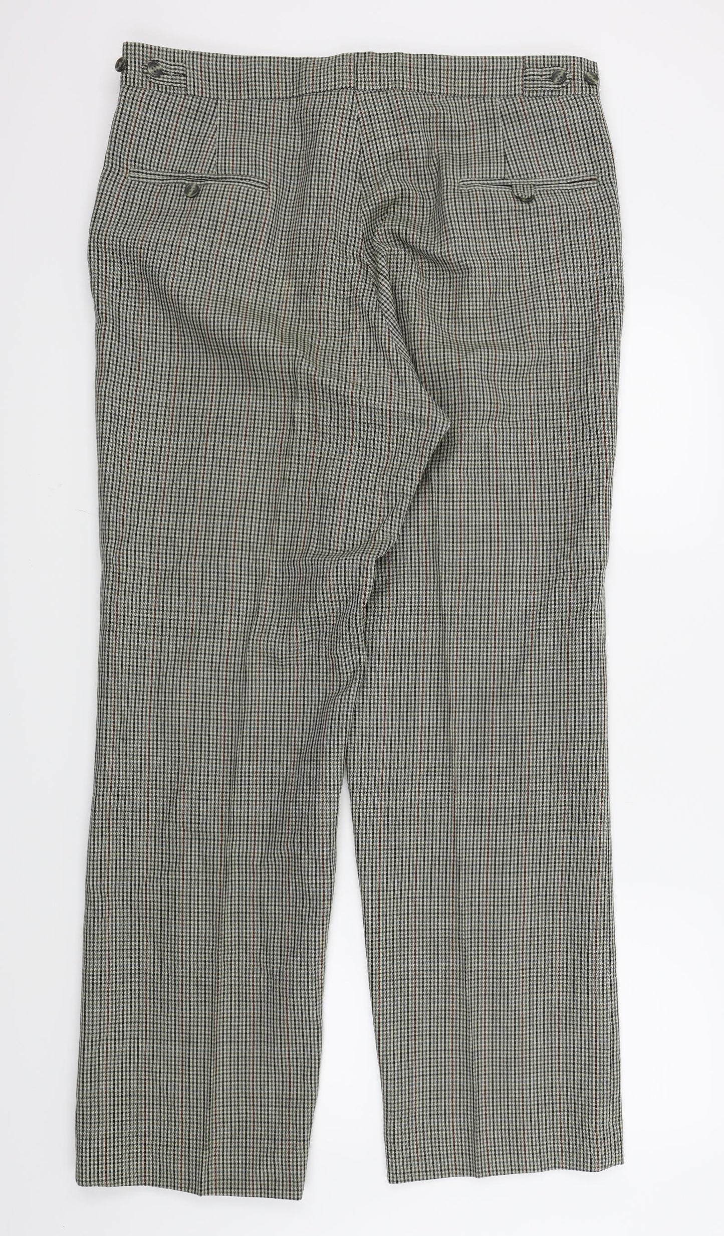 Preworn Womens Brown Check  Trousers  Size 20 L31 in