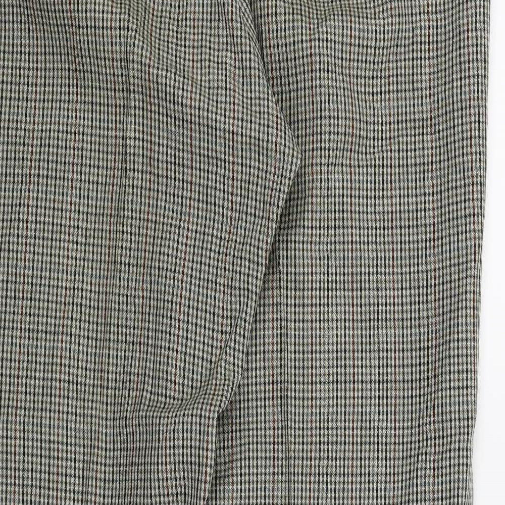 Preworn Womens Brown Check  Trousers  Size 20 L31 in