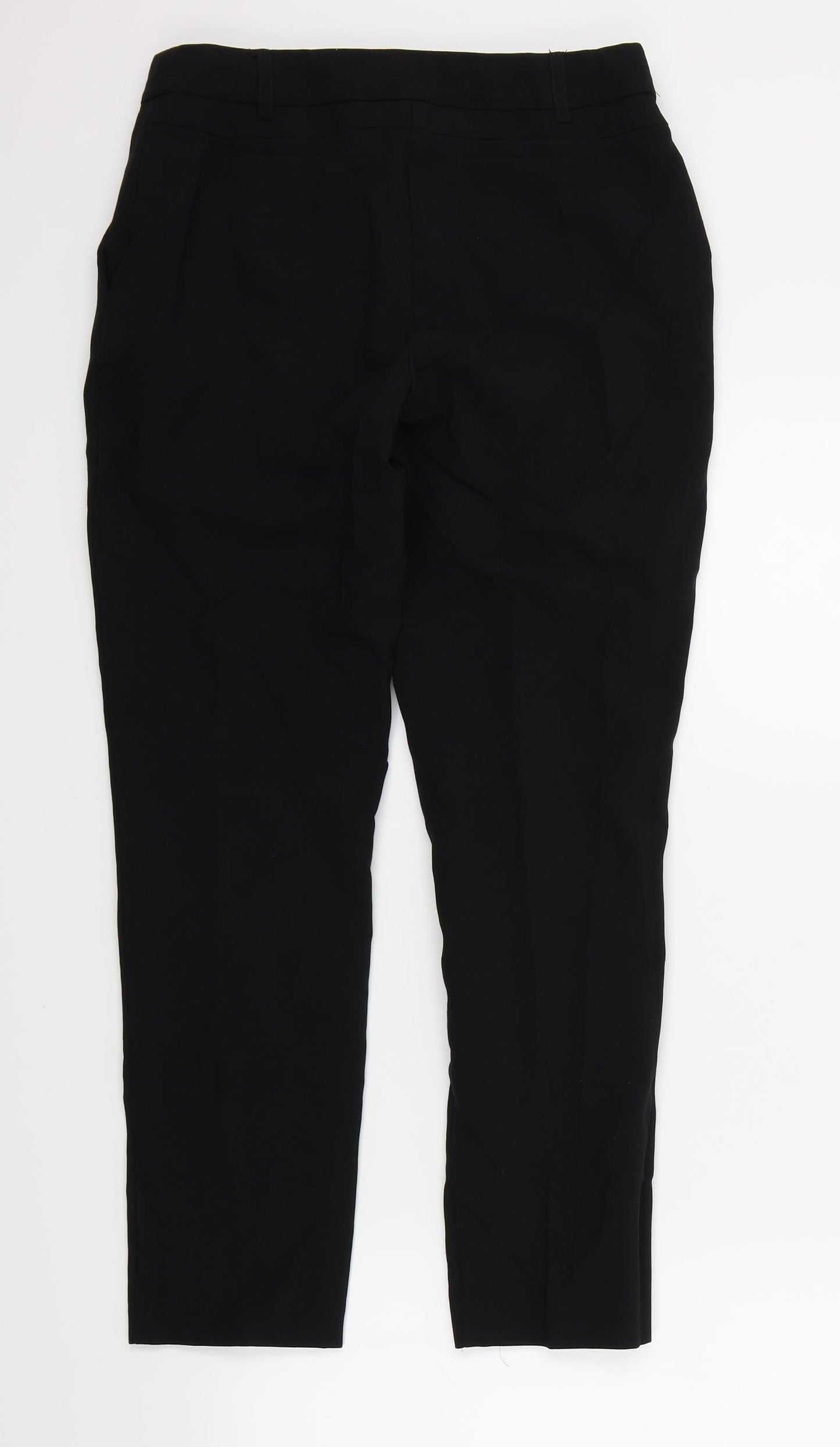 Peackocks Womens Black   Trousers  Size 8 L26 in