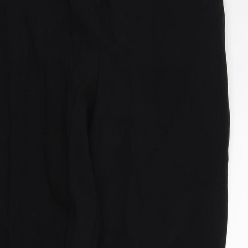 Peackocks Womens Black   Trousers  Size 8 L26 in