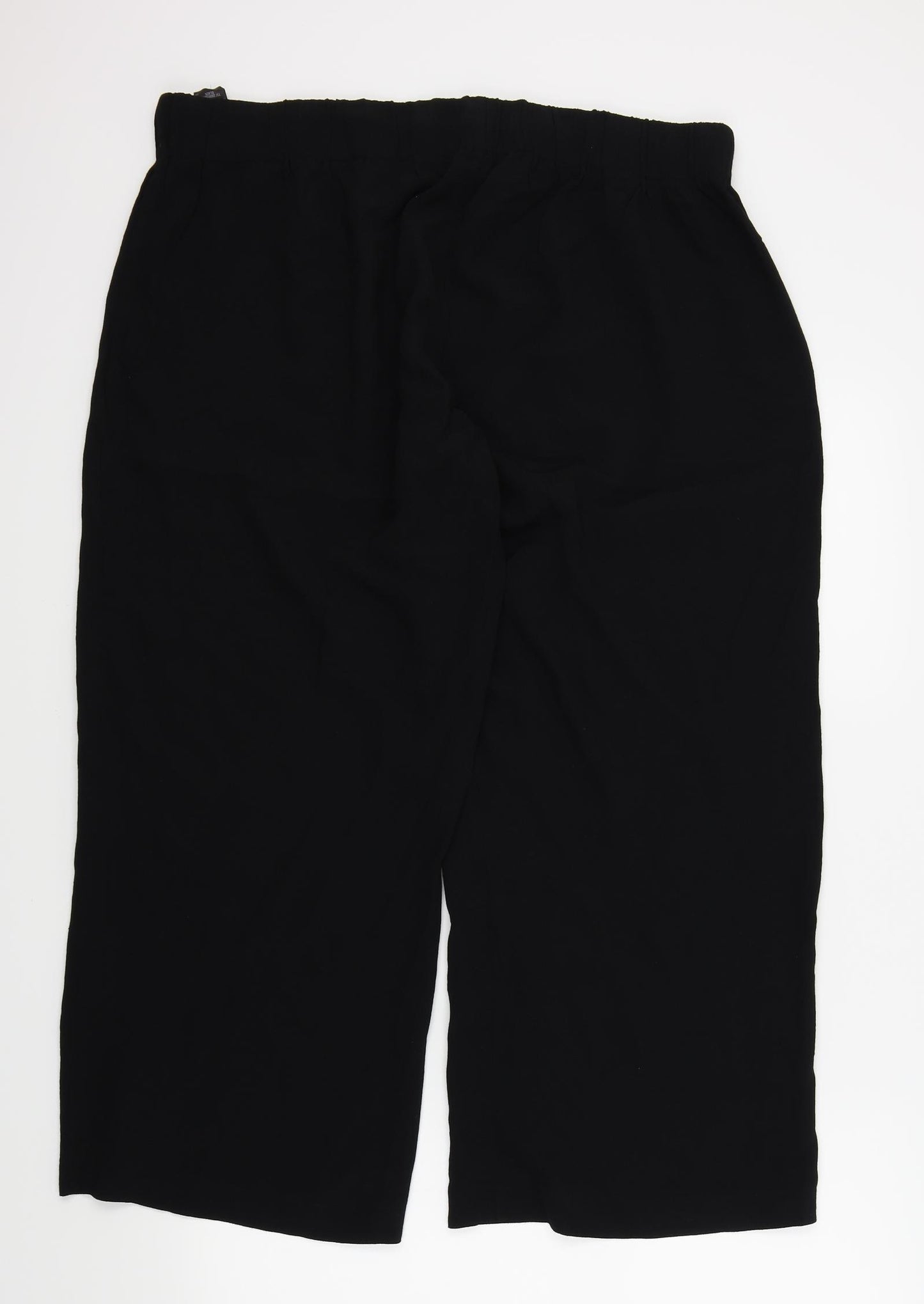 M&S Womens Black   Trousers  Size 18 L24 in