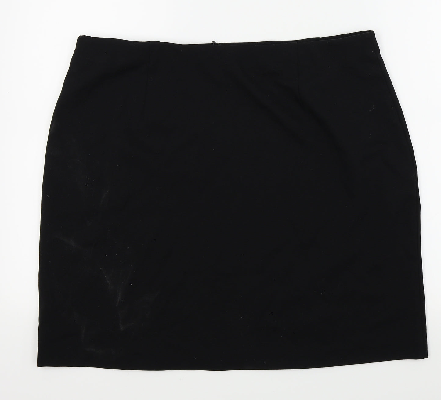 M&S Womens Black   A-Line Skirt Size 20