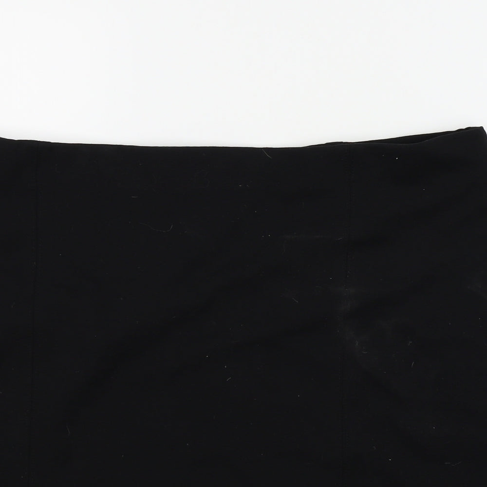 M&S Womens Black   A-Line Skirt Size 20