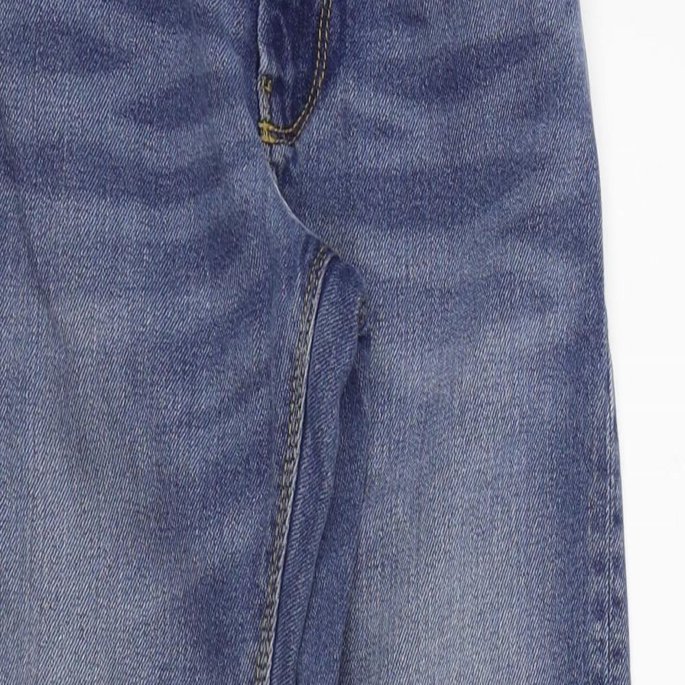 NEXT Boys Blue Colourblock  Straight Jeans Size 8 Years