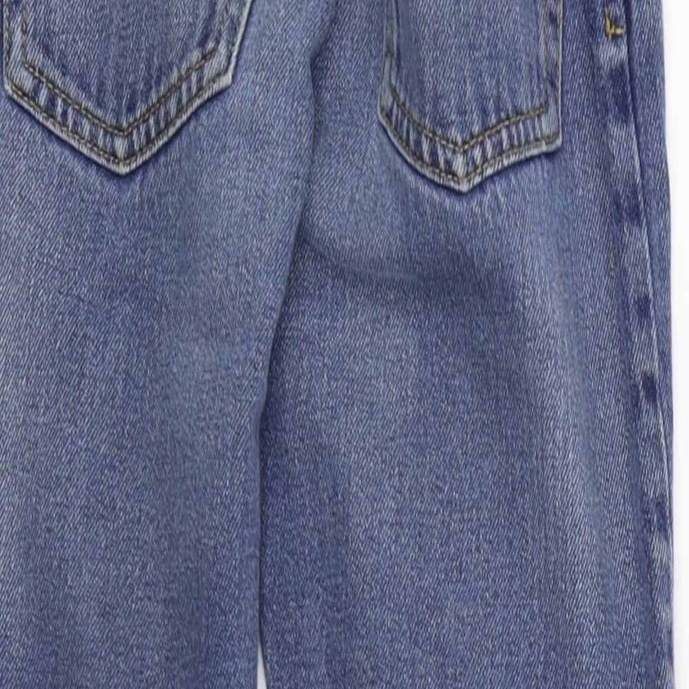 NEXT Boys Blue Colourblock  Straight Jeans Size 8 Years