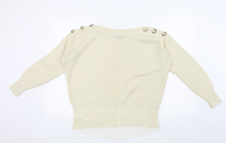Dorothy Perkins Womens Beige Pullover Jumper Size 10