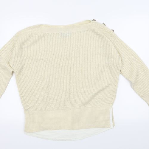Dorothy Perkins Womens Beige   Pullover Jumper Size 10