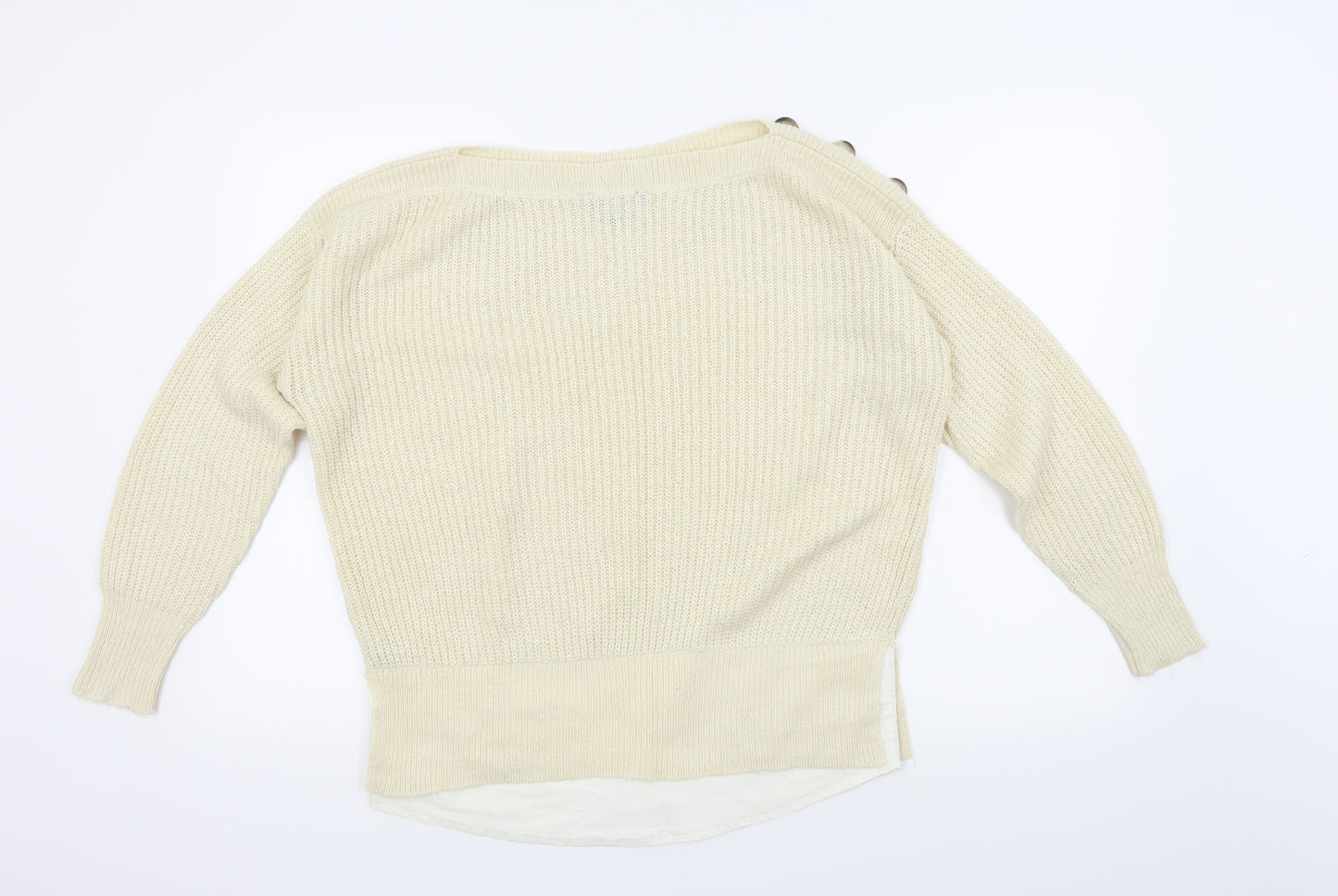 Dorothy Perkins Womens Beige   Pullover Jumper Size 10