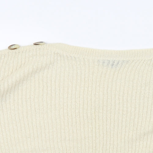 Dorothy Perkins Womens Beige   Pullover Jumper Size 10