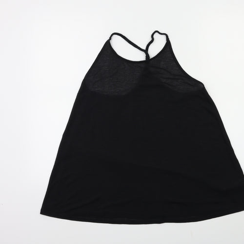 Topshop Womens Black   Basic Tank Size S
